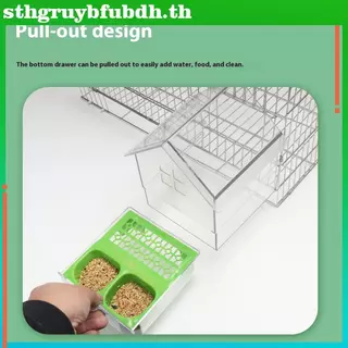 เซนต์ แขวนนกแก้วป้อนป้องกันการกระจัดกระจายนกชามให้อาหารมัลติฟังก์ชั่อาบน้ํานก นกแก้ว อ่างอาบน้ํากรงนกอุปกรณ์ ไทย