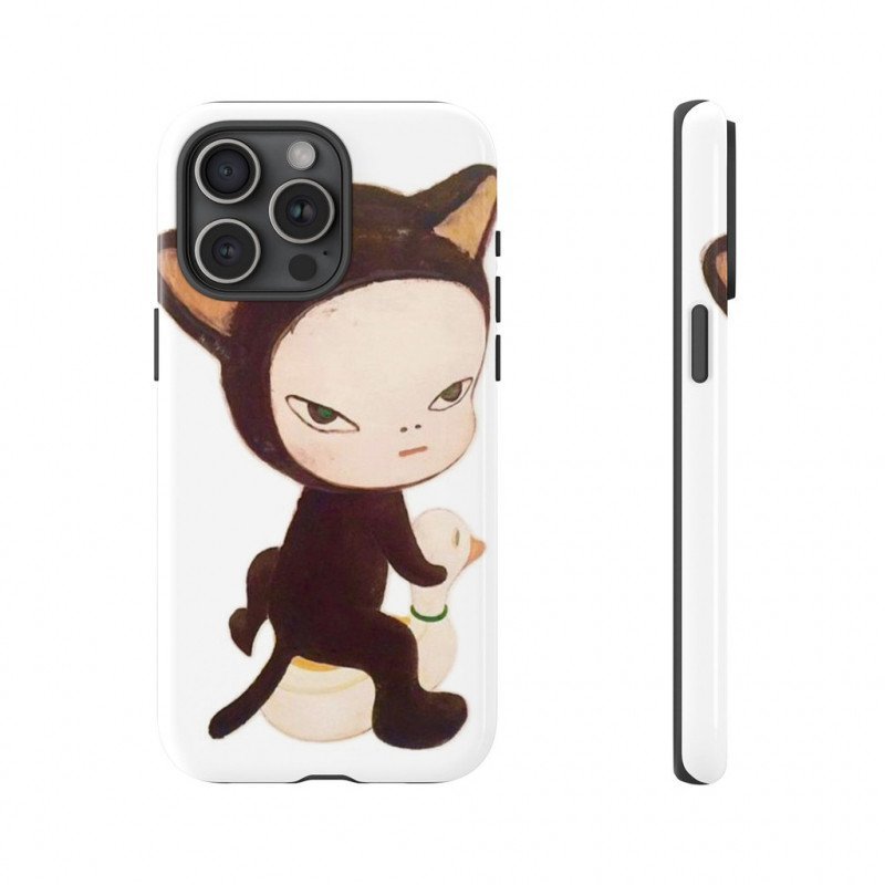 Yoshitomo Nara 2-in-1 Tough เคสโทรศัพท์สําหรับ iPhone13/11/12/14/15/16/17ProMax/Air/16E/Samsung S25 Ultra Glossy เกราะป้องกัน LRLI ราคาถูก Shopee Lazada
