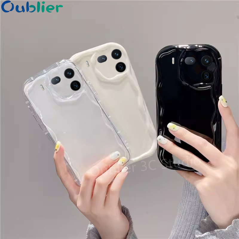 เคส ปลอก VIVO iQOO 12 Z9 Z9X Z7 Z7X 5G เคสโทรศัพท์ดีไซน์ใหม่สีทึบเรียบง่ายครีมเคลือบเงาป้องกันเลนส์ปกอ่อนโปร่งใส 2026