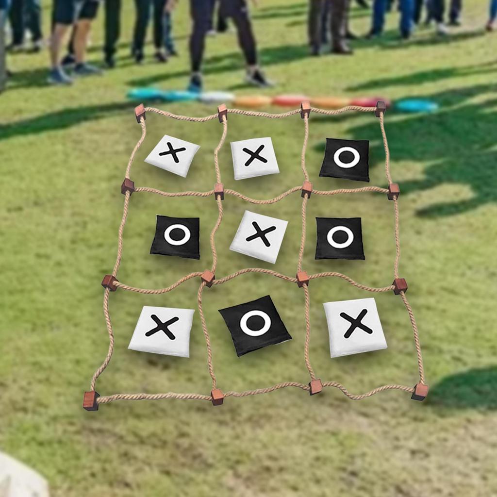 [szxflie3n] Tic TAC Toe Game Outdoor Funny XO Toy Parent Child Interaction Game Outdoor