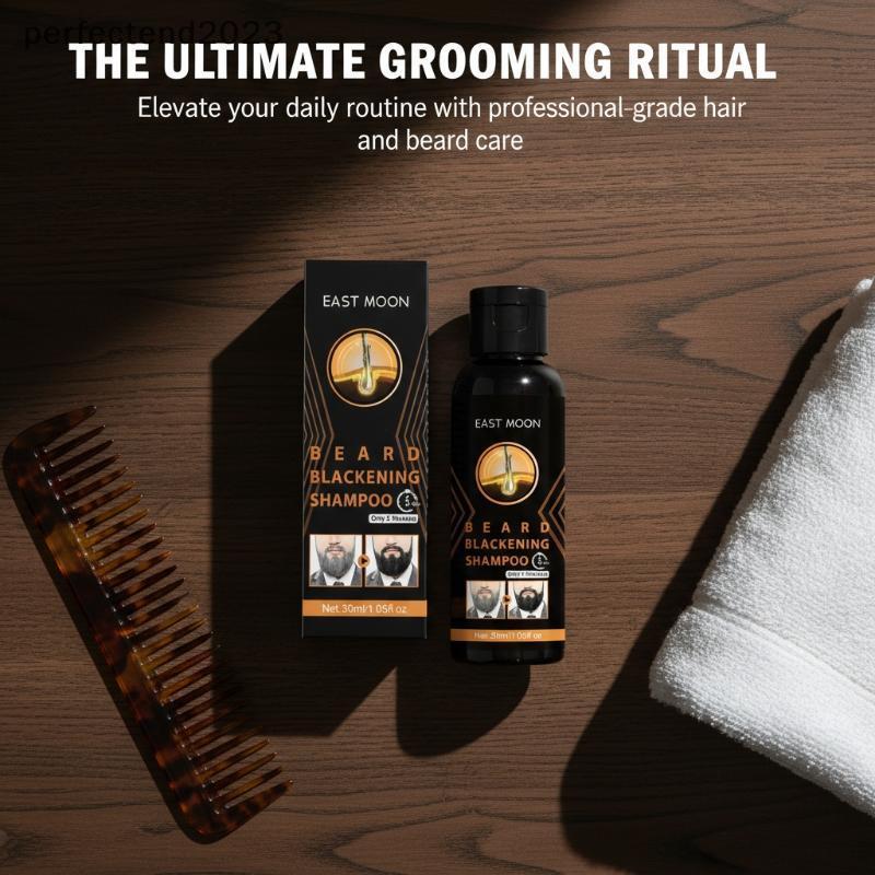 [perfectend] Darkening Shampoo Grey To For Men Women Anti Dandruff Removal White Hair Mousache Color