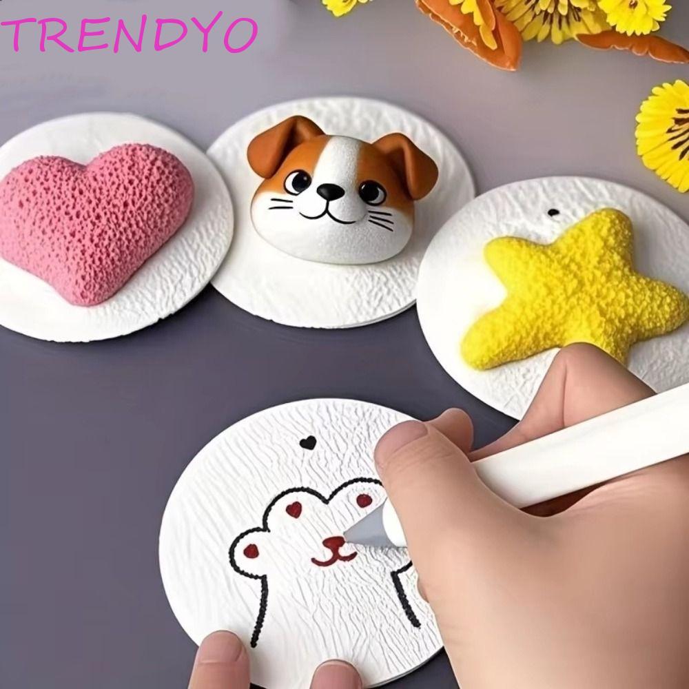 TRENDYO กระดาษฟองน้ําวาด 10 ชิ้น, ของเล่นเพื่อการศึกษา Handmande กระดาษภาพวาดเนื้อโฟม, กิจกรรมโรงเรียนสร้างสรรค์ Art Craft ทรงกลม 3D รอบกระดาษกระดานของเล่นเด็ก