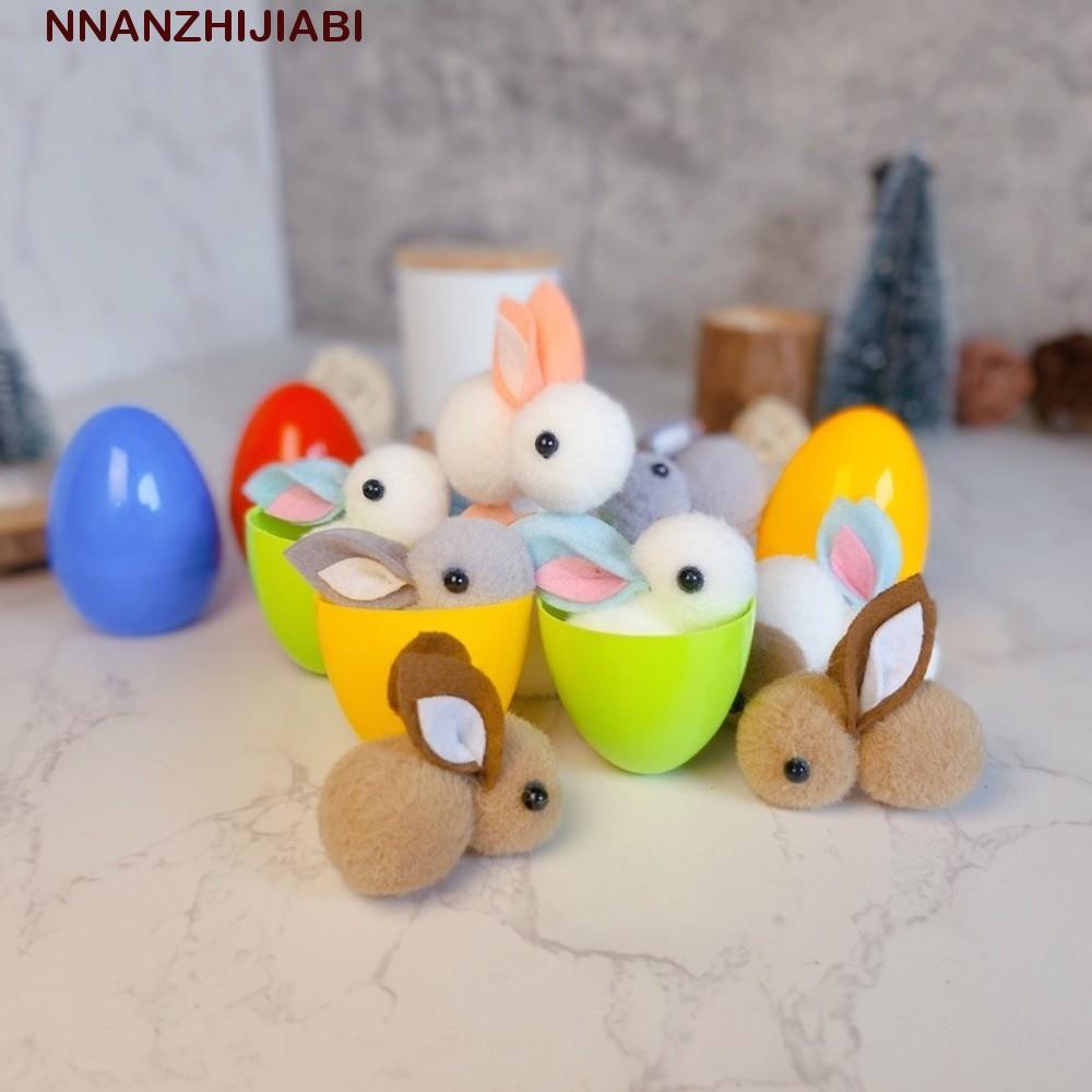NANZHIJIABI 16PCS Easter Rabbit Eggs, Happy Easter Cartoon Easter Surprise Eggs, Creative Decorative