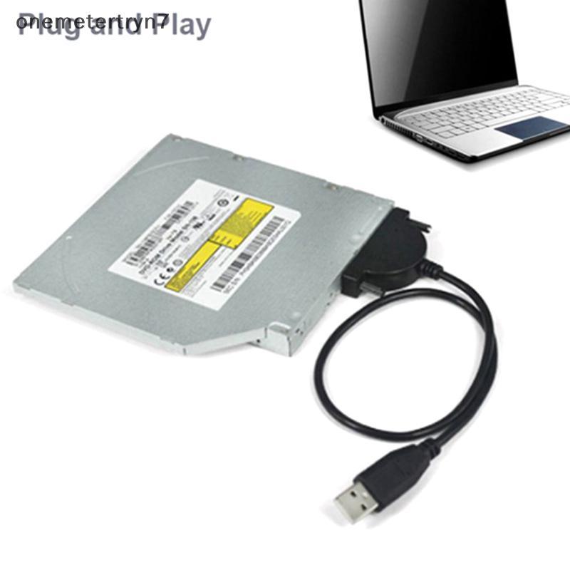 TYN USB 2.0 SATA สาย CD/DVD-ROM ไดรฟ์สายเคเบิล Optical Driver อะแดปเตอร์สําหรับ PC แล็ปท็อปโน้ตบุ๊ค N