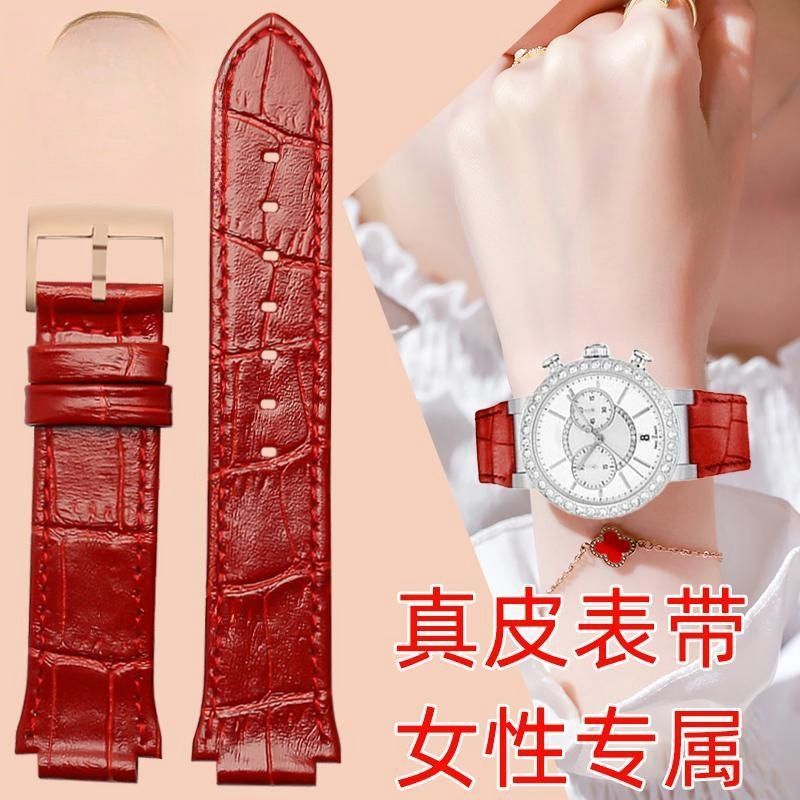 SWAROVSKI เหมาะสําหรับสวารอฟสกี้ 5027127/5027131/5080602/5096008 สายนาฬิกาหนังแท้ผู้หญิง