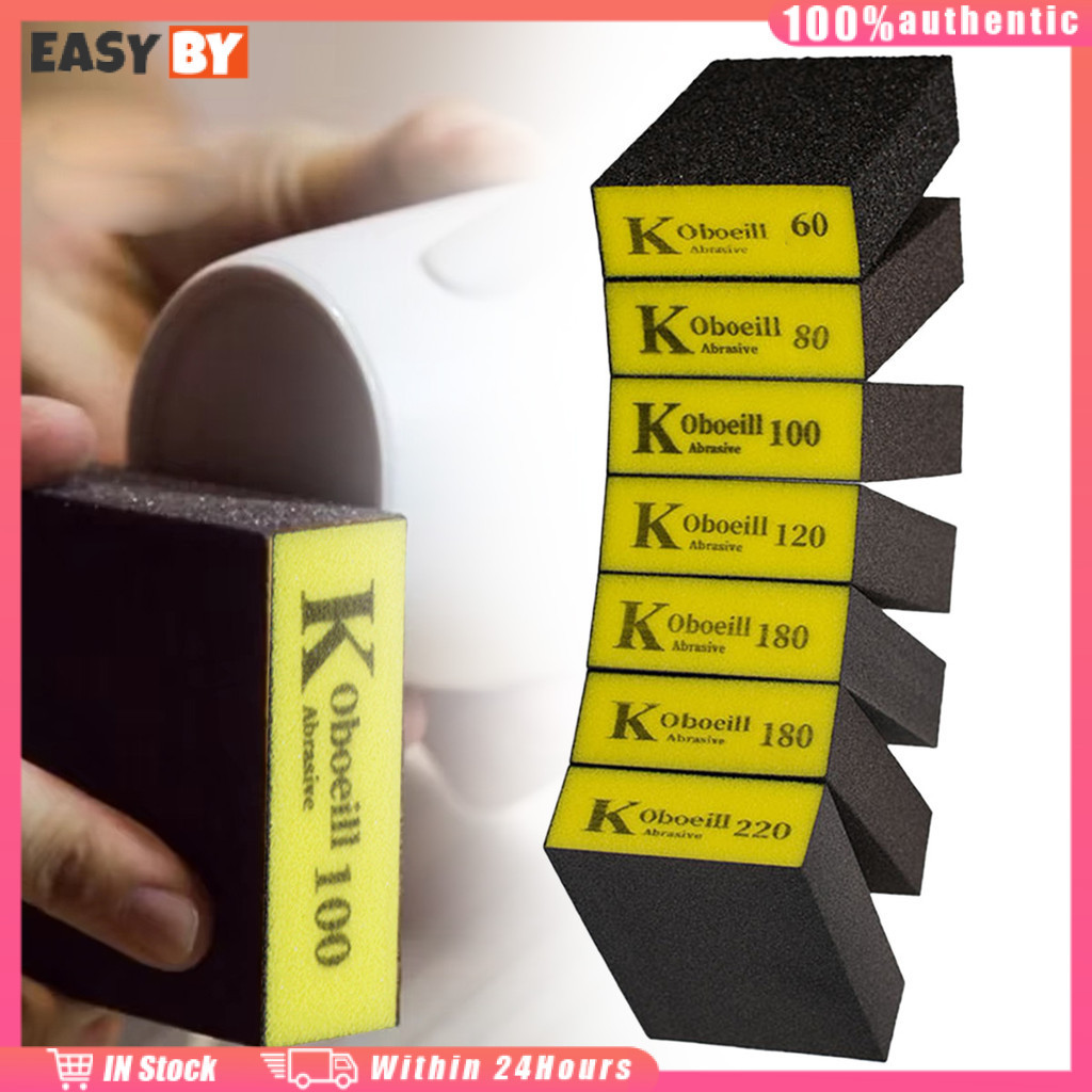 จัดส่งรวดเร็ว กระดาษทรายฟองน้ำ สำหรับขัดไม้ ขัดเหล็ก หนา25MM บ๊อช 60# 80# 100# 120# 180# 220#