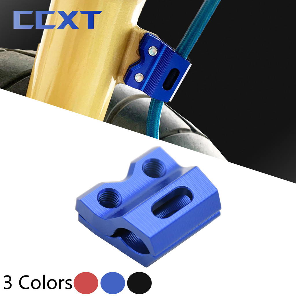 CC รถจักรยานยนต์สายเบรคหน้าผู้ถือท่อ Clamp สําหรับ Yamaha YZ150X YZ250X YZ250F YZ450F YZ250FX YZ450F