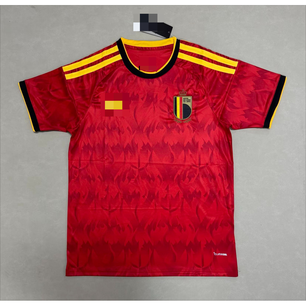 Fan edition 2627 World Cup Belgium home jersey กีฬาเสื้อยืดแขนสั้น