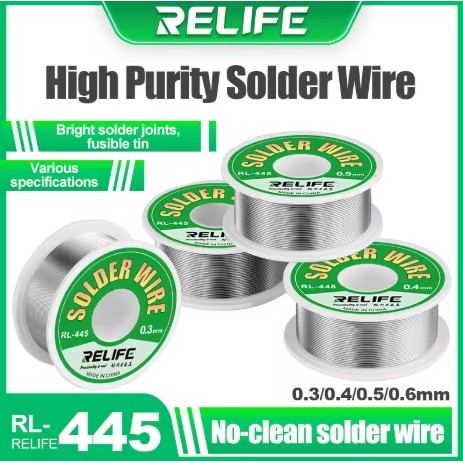 ลวดบัดกรีแกนเรซินความบริสุทธิ์สูง RELIFE RL-445 ขนาด 25 กรัม 0.3 MM