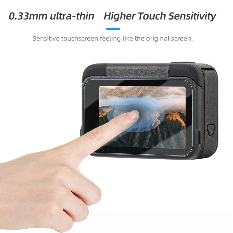Sunnylife กระจกนิรภัยสําหรับ Insta360 Ace Pro 2 หน้าจอกล้องเลนส์ Protector ฟิล์มแก้วสําหรับ Insta 36