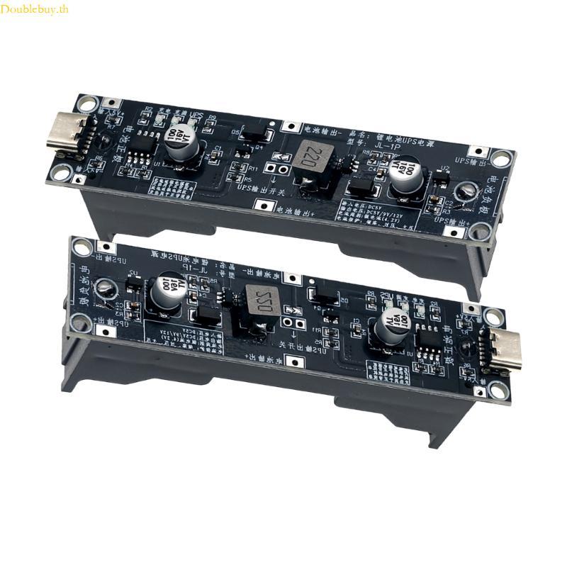 Doublebuy แบบพกพา 5V 9V 12V UPS Boost Stepping Up Module Charge Discharge UPS
