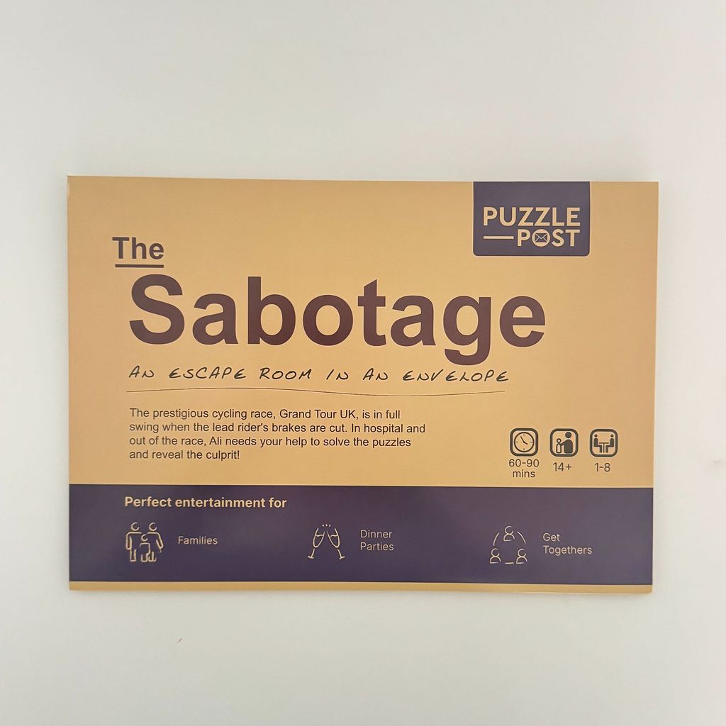 The Sabotage Unique Envelope Escape Room Puzzle เกมลึกลับ-Destruction Room Escape Game
