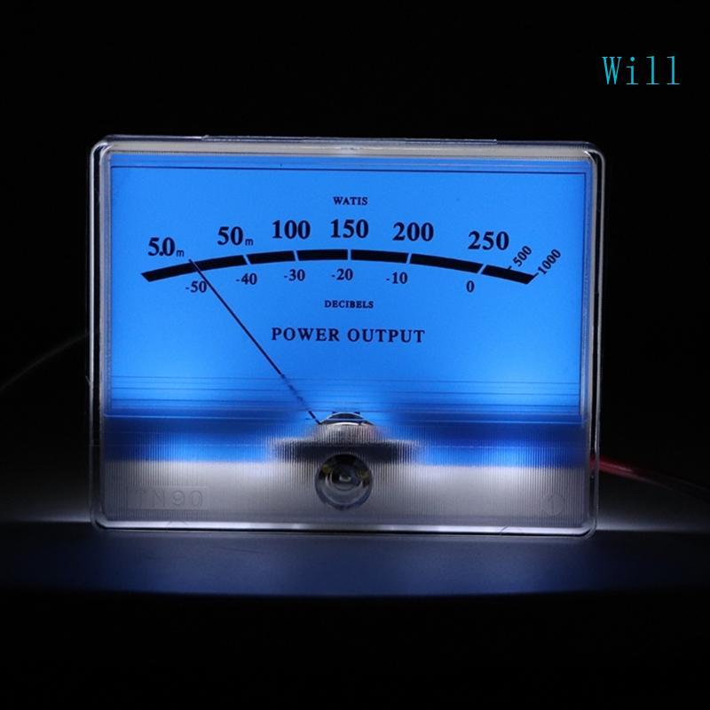 จะ 12V-16V แผง VU เมตรหลอดไฟ Warm Back Light Recording Audios ระดับ Amp Meter