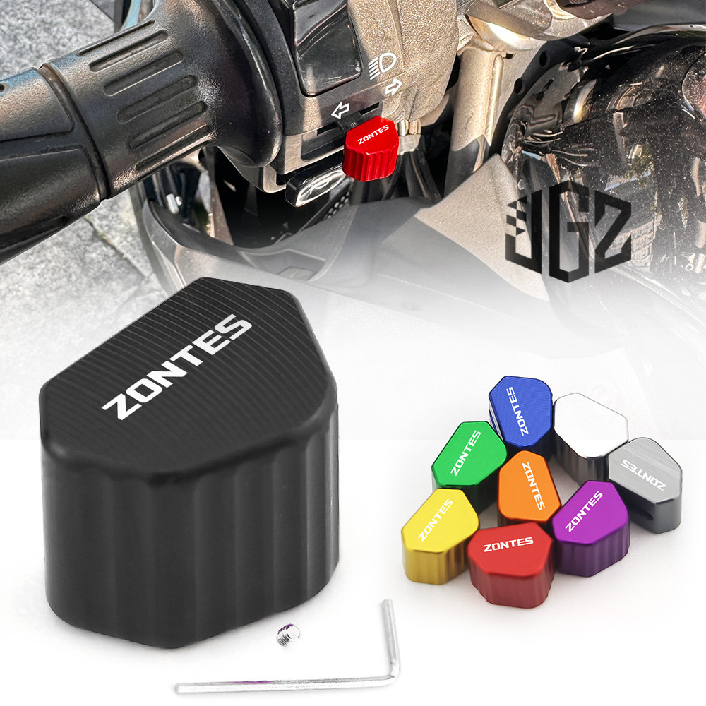 สําหรับ Zontes 368G 368E/D/M/K 150X ไฟเลี้ยวปุ่มสวิทช์ฝาครอบ CNC อลูมิเนียมโคมไฟ Controller