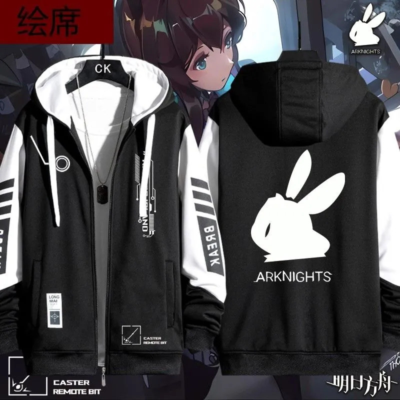 Arknights Amiya 3D ลายเสื้อจากเกม อาร์คไนทส์ ฮูดี้สำหรับผู้หญิงและผู้ชาย สไตล์ STREETWEAR จากญี่ปุ่น