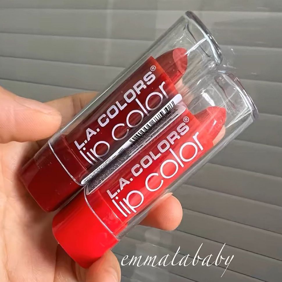 ขาดทุนครั้งใหญ่!สหรัฐอเมริกา la la colors Girl Los Angeles Girl Lipstick Moisturizing Lasting Lipsti