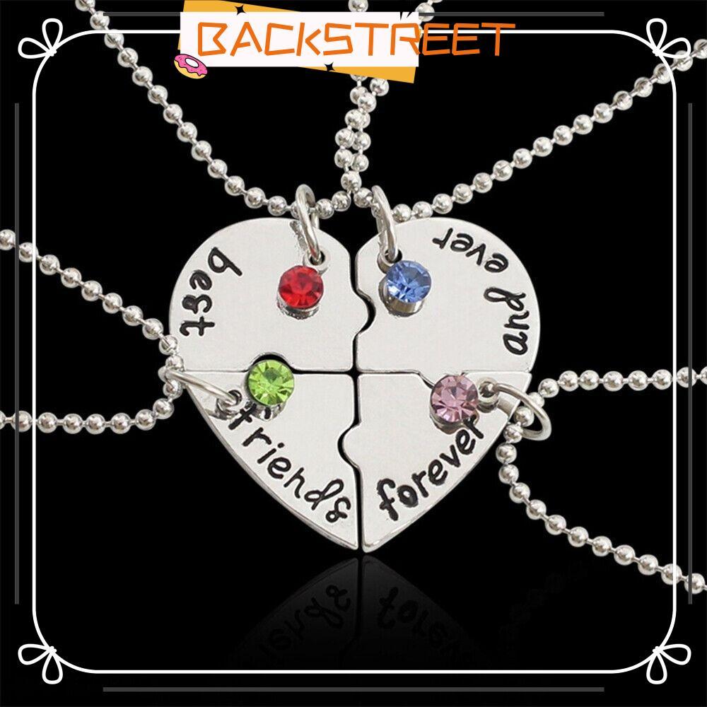 BACKSTAGERET 4 Bff Fashion Love Necklace Nice Gift Womens Necklace
