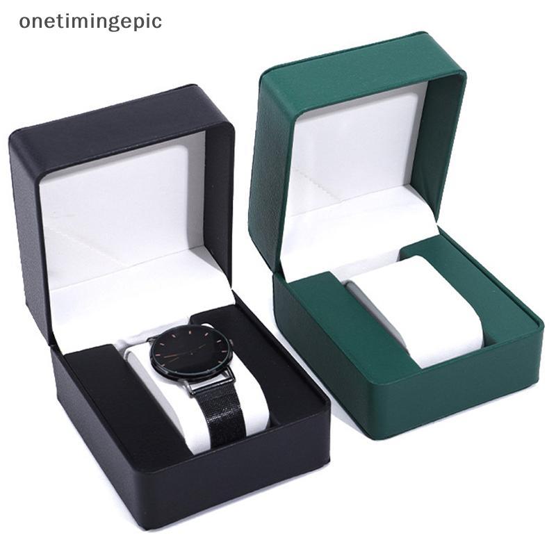 Onetimingepic PU Watch Storage Box Single Watch Display Case ของขวัญผู้ชาย Onetimingepic