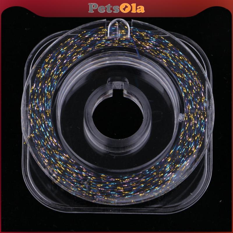 [PETSOLA] 50m/Spool Rod Guide Wrapping Line DIY Fishing Rod Building Nylon Metallic Line