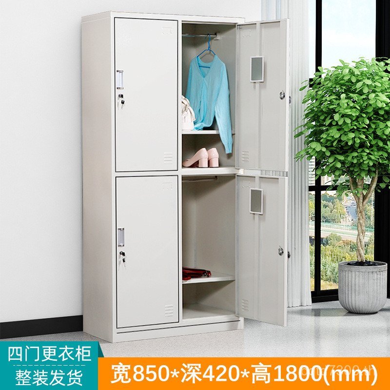 Locker Locker Locker Staff Tin Storage ประตูล็อคหอพักพนักงานโรงงานกระเป๋า Multi-รองเท้าตู้เหล็กตู้เก