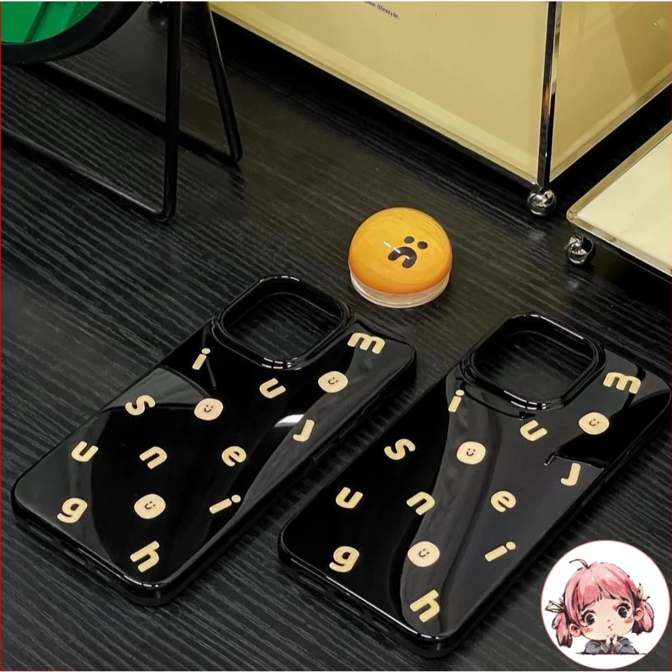 เคสสำหรับไอโฟน15 จัดส่งทันที ลายขาวดำไฮโซ เคสมือถือแบบวาวเยลลี่ For iPhone17 16 15 14 11 12 13ProMAX XS XR 7/8PLUS SE2/3