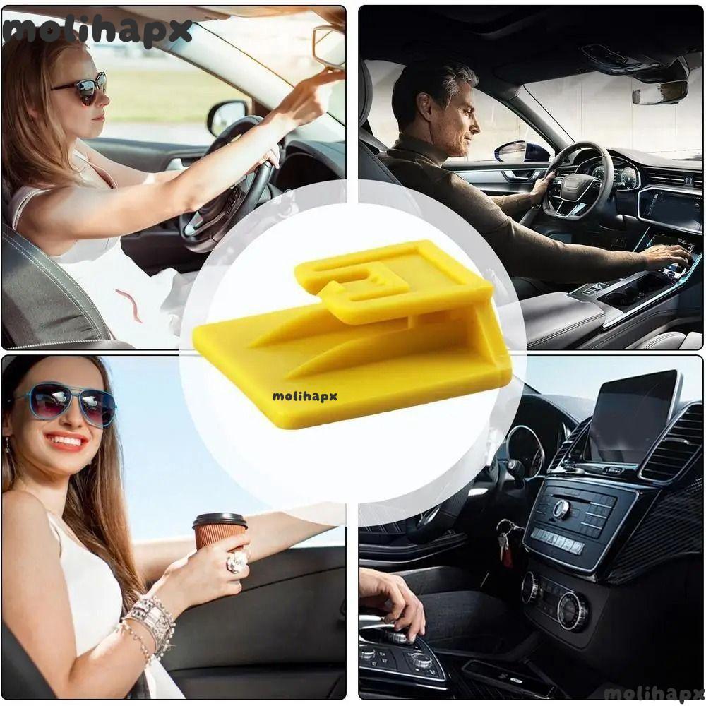 MOLIH อิเล็กทรอนิกส์ Toll Pass คลิป, ทนทานพิมพ์ EZ Pass Holder, ติดตั้งง่าย Universal ที่ถอดออกได้ T