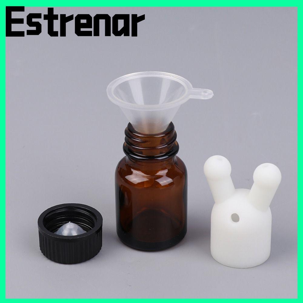 ESTRENAR น้ํามันหอมระเหย Inhaler Cap, Mini Leakproof น้ําหอม Inhaler, พลาสติก Double Hole Dispenser 
