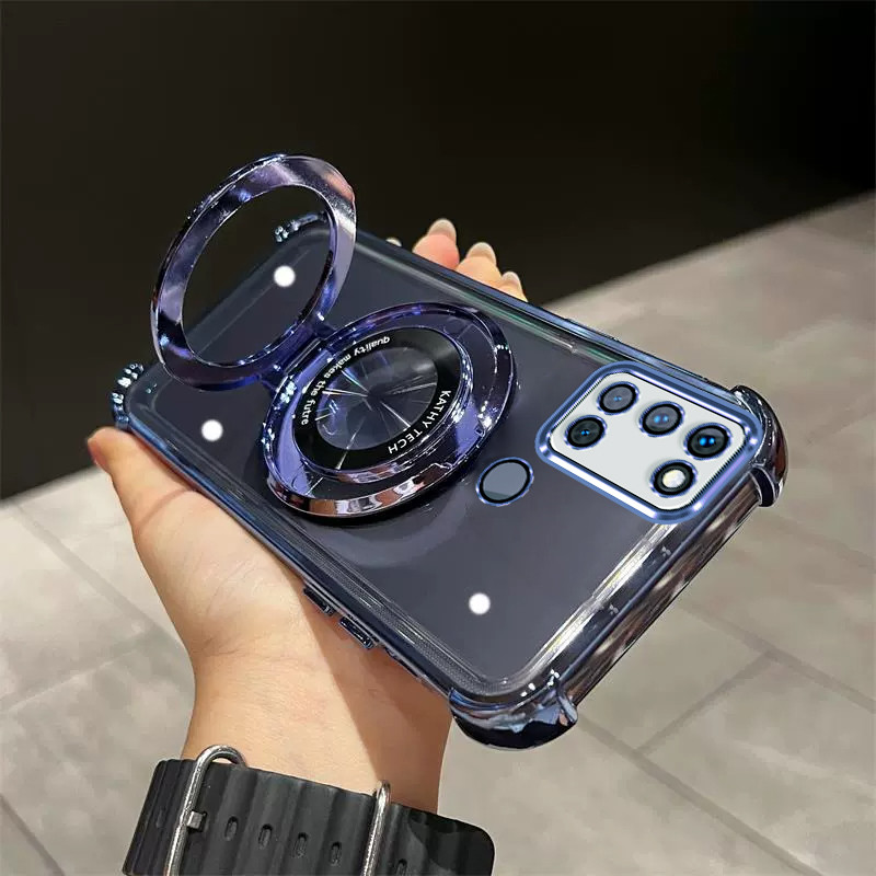 เคส Realme C17 / Realme 7i tpu ที่วางโทรศัพท์กันกระแทกพร้อมฟังก์ชั่นกันลื่น SJZJ เคสโทรศัพท์มือถือ