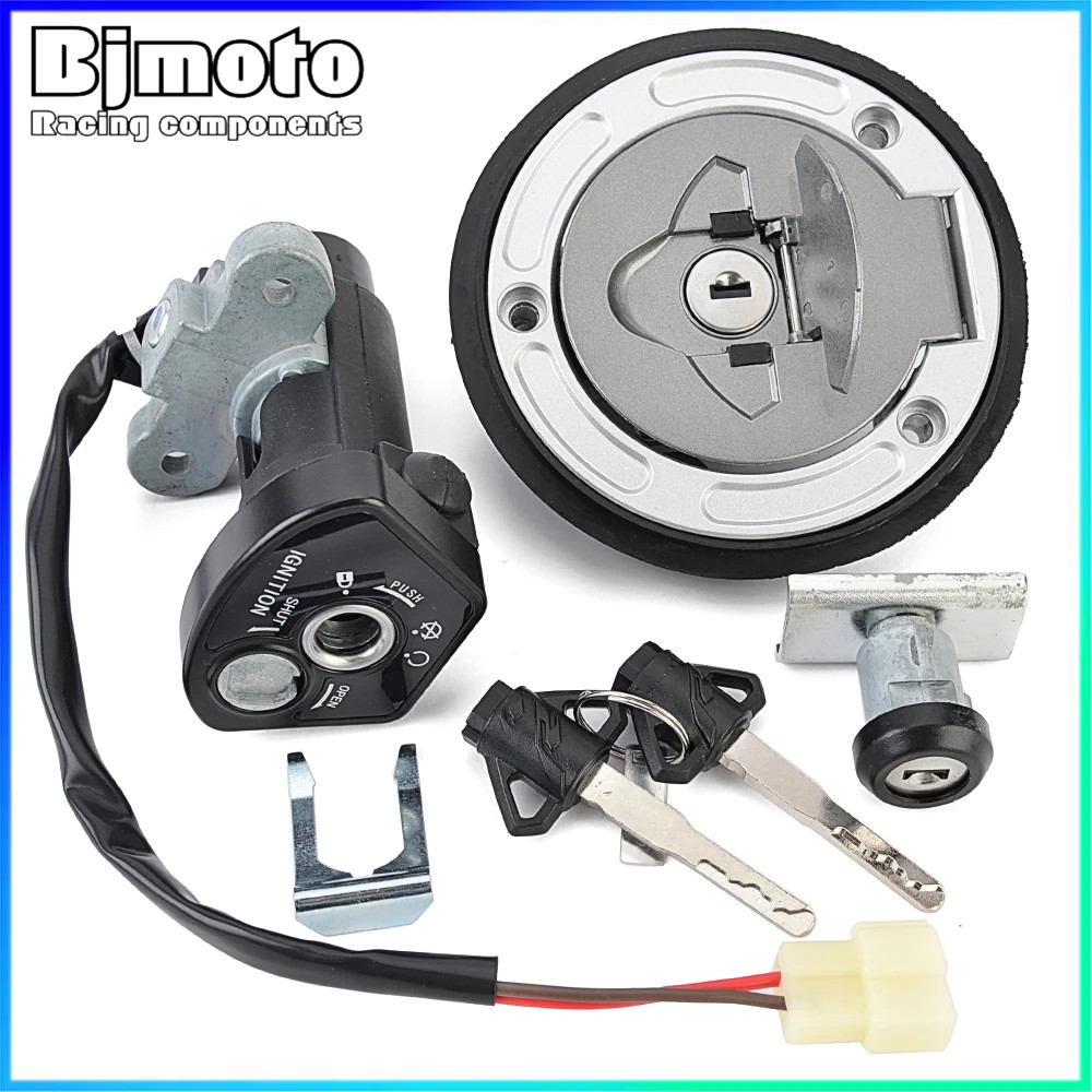 สําหรับ Yamaha YZF R15 YZF155 2019-2021 YZFR15 สวิทช์ล็อคที่นั่งพร้อมชุดกุญแจ BK7-WF478-00 B1P-WF461