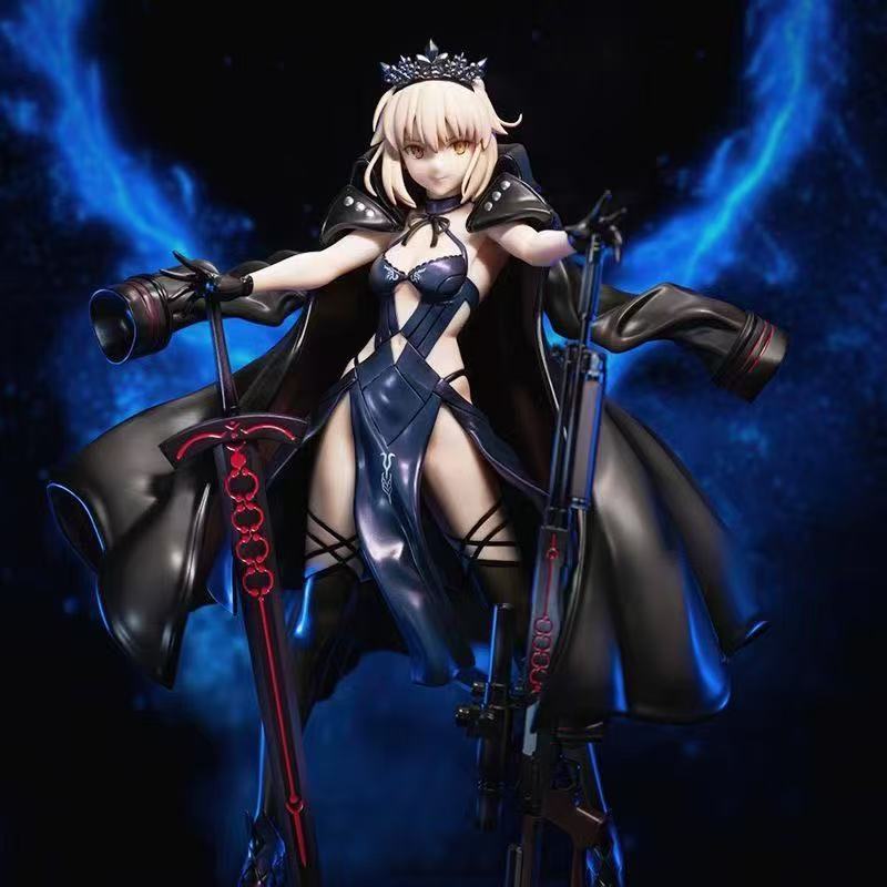 พร้อมสต็อก FATE Night Sebastian Arturia ย้อนกลับรูป FATE Black Saber Gun fgo อะนิเมะเครื่องประดับ