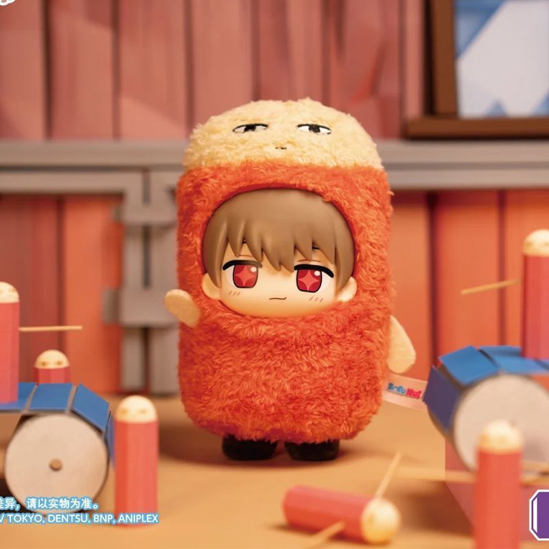 Bandai SofuNui Gintama ไวนิลตุ๊กตา Mystery กล่องจี้ตุ๊กตาเสื้อผ้าอินเทรนด์เล่นสาวของขวัญเครื่องประดับรายสัปดาห์