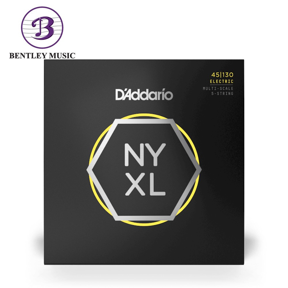 D'ADDARIO DAddario NYXL45130MS NY Steel E.Bass 5 สาย Fret, Regular Light Multi Scale, Super Long Sca