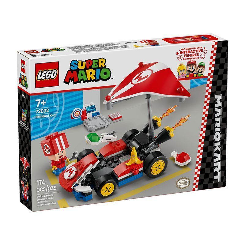 /Lego 72032 Mario Kart Standard Type Kart การศึกษาประกอบอาคารบล็อกของเล่นของขวัญ