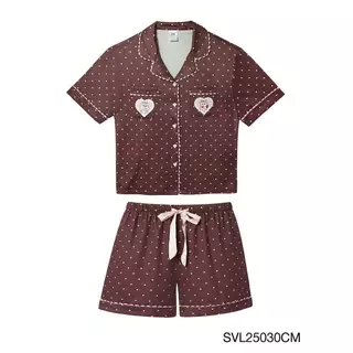 Sabina x Momorei เซ็ตชุดนอนเสื้อแขนสั้น กางเกงขาสั้น รหัส SVL25030
