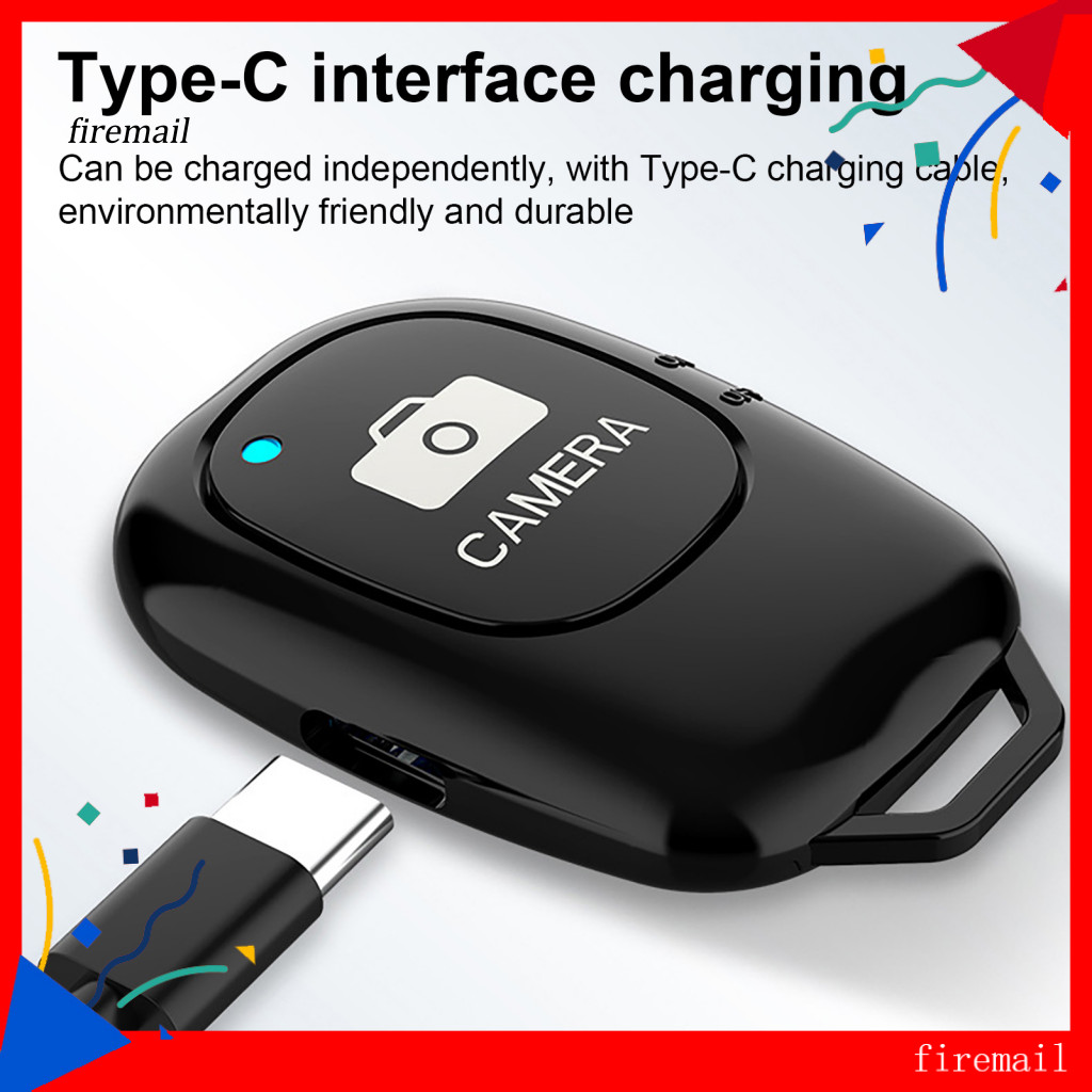[FM] โทรศัพท์รีโมทคอนโทรลบลูทูธ 50 ไร้สาย Mini Non-delayed Driver-free Remote Shutter สําหรับถ่ายภาพ