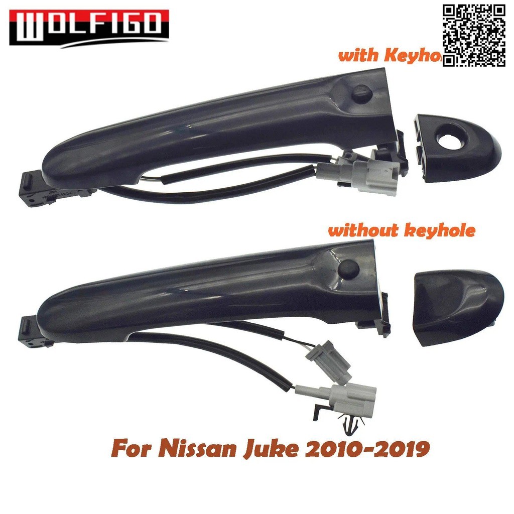 ด้านหน้าซ้ายขวาด้านนอกประตู Handle w/ Keyless Entry สําหรับ Nissan Juke 2010-2019 8064-3WC2A 80640-3