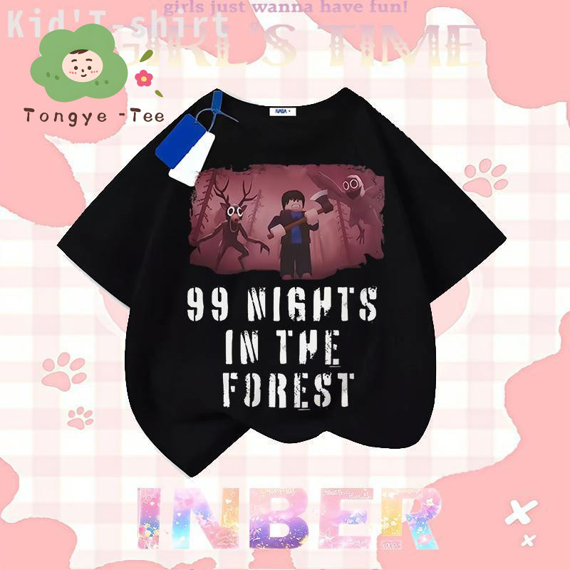 (เสื้อผ้าวันขอบคุณพระเจ้า)[COD]XK2 99 คืนในป่า สกรีนคุณภาพสูง  วัสดุระบายอากาศและดูดซับเหงื่อ เสื้อยืดคุณภาพดี เลือกสีได