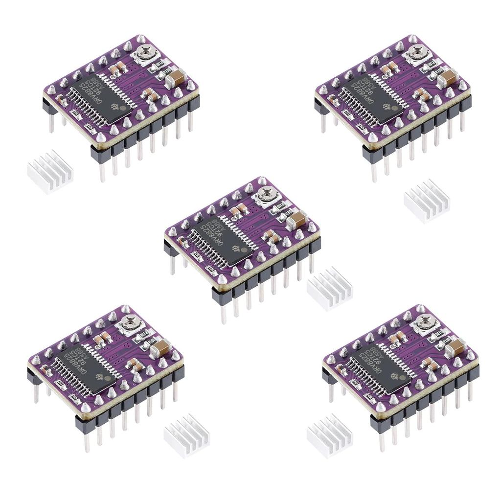 DRV8825 Stepper Driver, DRV8825 Stepper Motor Driver โมดูลสําหรับ 3D เครื่องพิมพ์ Stepper Driver 4 ช
