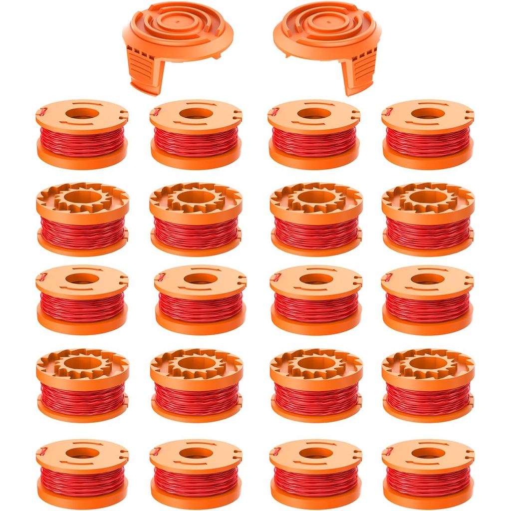 WA0010 String Trimmer Line Spool เข้ากันได้กับ Worx Weede Eater, เปลี่ยน SPOOL เติม 0.065 นิ้วสําหรั