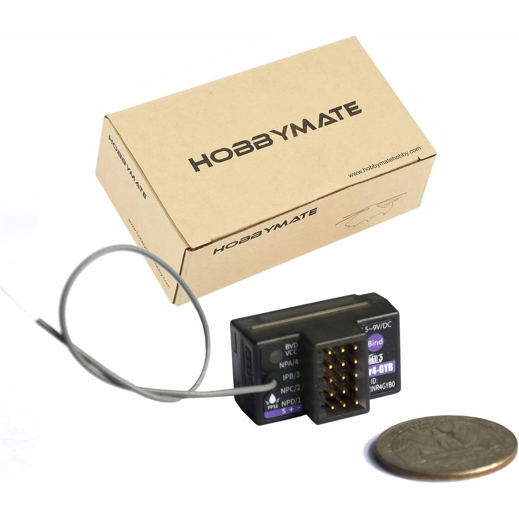 Flysky INr4 Gyro Receiver 4 ช่อง, สําหรับ Flysky NB4, NB4+, Noble Lite, Noble Pro วิทยุเครื่องส่งสัญ