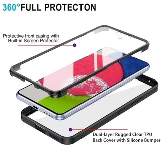 สําหรับVivo Y05 Y11D Y21 Y11 5Gเคสโทรศัพท์Full Body 2 In 1 Double Sided ProtectorปลอกVivoY05 VivoY11D Y04 Y29S Y31D Y21D Y31 360 ด้านหน้า + ด้านหลังกันกระแทกนุ่มปกหลัง