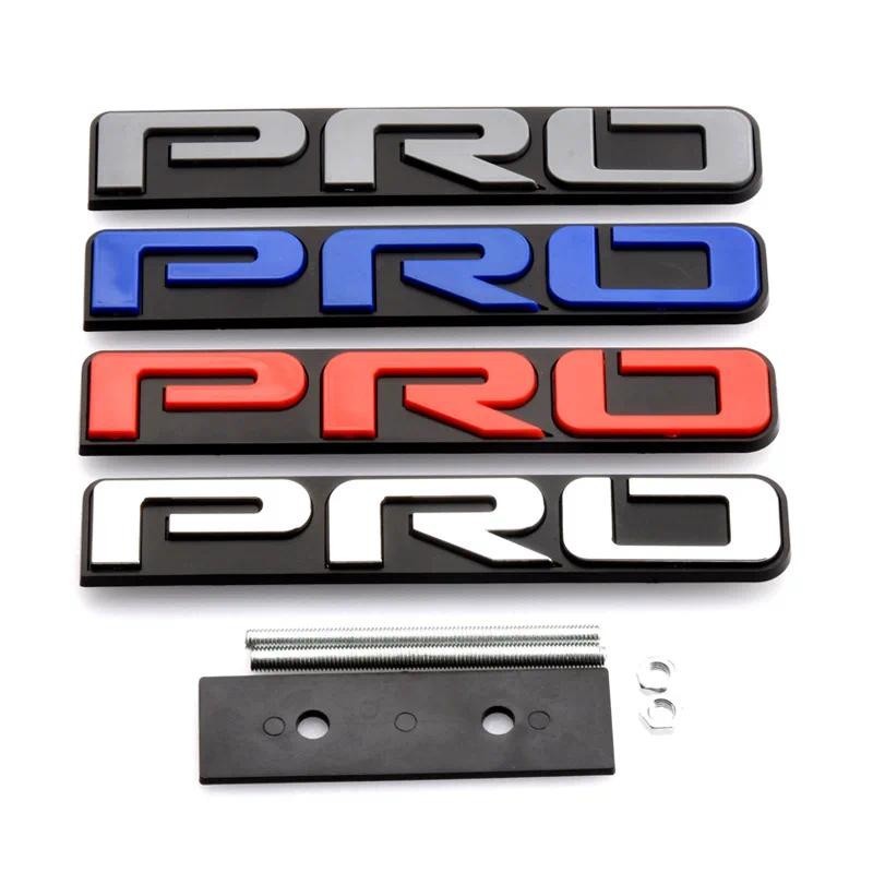3D โลหะ PRO โลโก้ด้านหน้า Grille Badge สติกเกอร์สัญลักษณ์สําหรับ Toyota 4Runner TRD Tacoma Tundra จั
