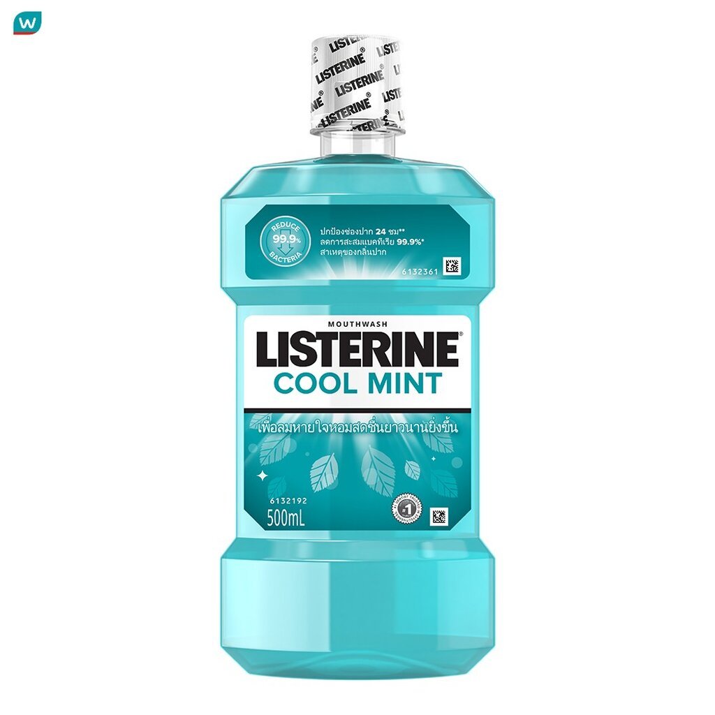 Listerine ลิสเตอรีน น้ำยาบ้วนปาก คูลมิ้นท์ 500 มล.