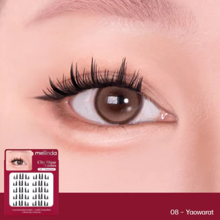 MEILINDA City Muse Lashhes เมลินดา ขนตาปลอม ขนตา จับช่อ กาวในตัว นุ่น ใช้ง่าย ติดแน่น มี 10 เบอร์