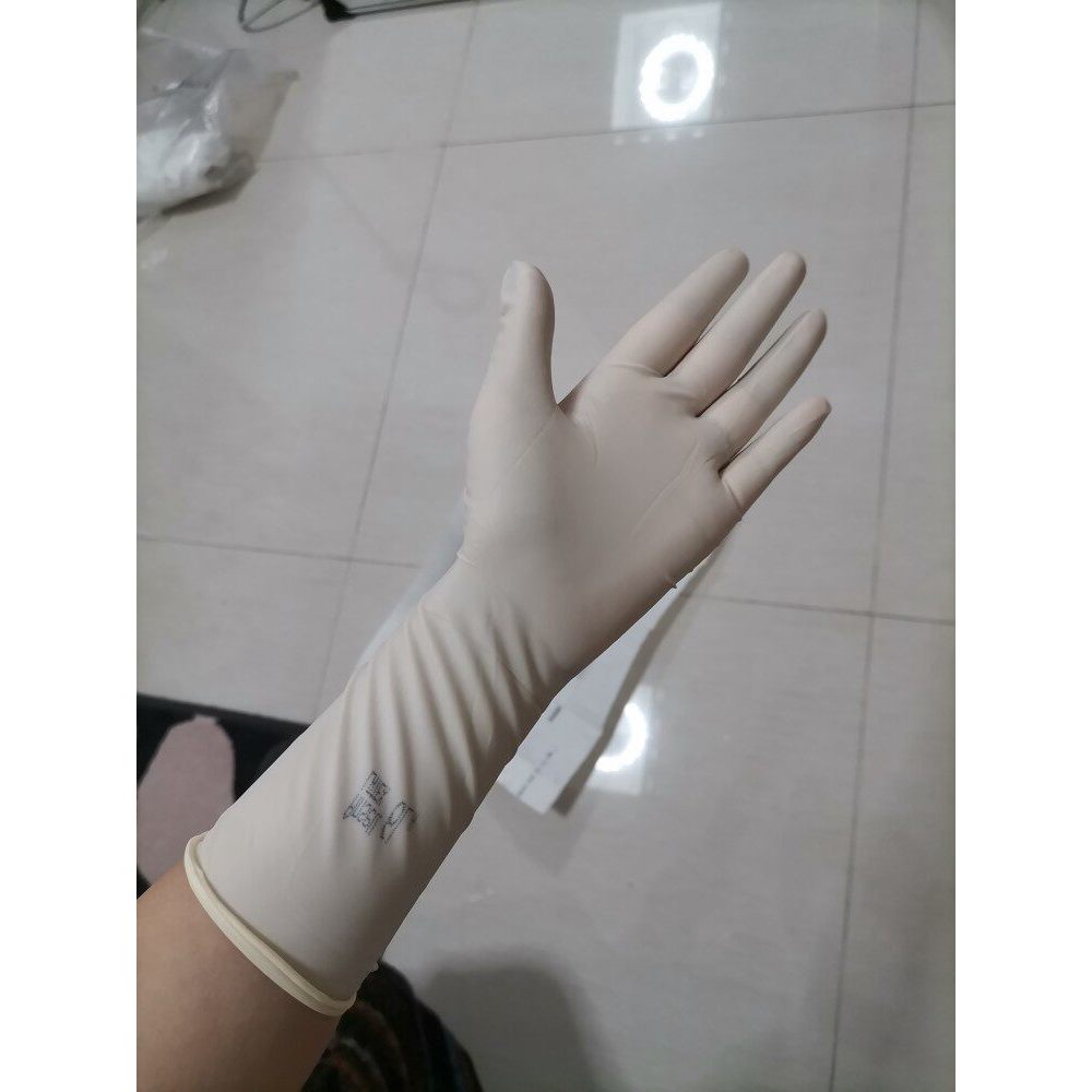 Ansell Medi-gripPF ถุงมือยาง.latex คุณภาพดี มีความยืดหยุ่น