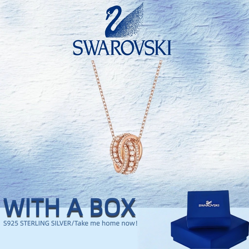สร้อยคอมงคลหงส์ Swarovski คริสตัลสีม่วง สวยงามทนทาน เหมาะสำหรับเป็นของขวัญให้คนพิเศษ