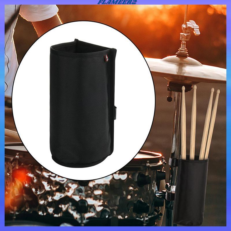 [Flameer2] Drum Sticks Holder Bag Lightwight Mallet Storage Bag สําหรับ Rods Brushes
