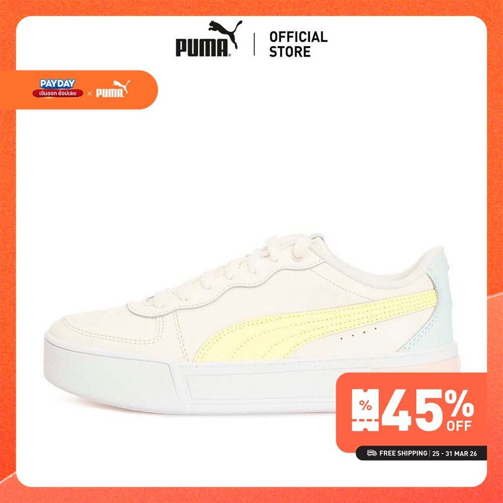 PUMA BASICS - รองเท้ากีฬาผู้หญิง Skye สีขาว - 37476409