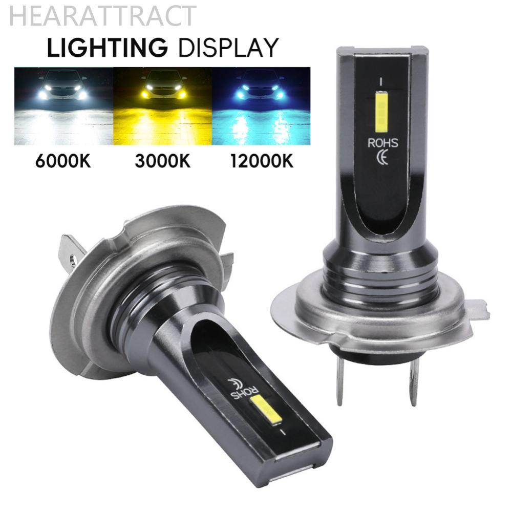 HEARATRACT 1PC 9005/HB3/H4/H11/H7/H3/H6/H16/5202 รถ LED หมอกไฟหน้า Super Bright K3Y3