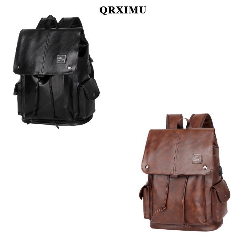 [วงกลมสงศโสดนคทอนนนนนนนนนนคคอคอ combedสเดิม]หนัง PU Laptop Backpack Multifunctional for Backpacking 